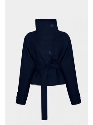 Açelya Okcu Premium Ballard Dokuma Kısa Ceket