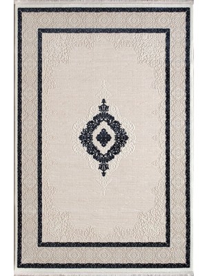 Halı Sepeti Artemis Halı Anetta 03319A Krem Mavi Halı Yumuşak Dokulu Salon Koridor Mutfak Yatak Odası Halısı