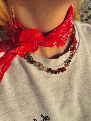 CAPO By Aytaç Yamaç Rainbow Doğaltaş Çakra Kolye