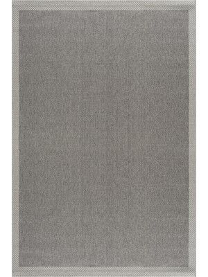 Halı Sepeti Woolhome Naturel Sisal 2002 Antrasit Gri Kolay Temizlenebilen Kaymaz Salon Mutfak Halısı