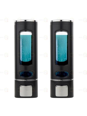 MAİN SHOP Banyo Mutfak Lavabo Sabunluk Manuel Şampuan Sıvı Tutucu 400 ml x 2 = 800 ml ( 2 Adet Sabunluk ) M-52