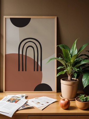 Fuart.Co Boho Yeryüzü Ritmi Bohem Serisi Duvar Posteri Dijital Baskı (Çerçevesiz) Hbfu