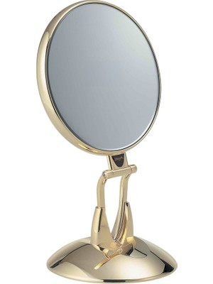 Janeke Gold Altın Masaüstü Yuvarlak Makyaj Aynası 170 mm AU447,3SU