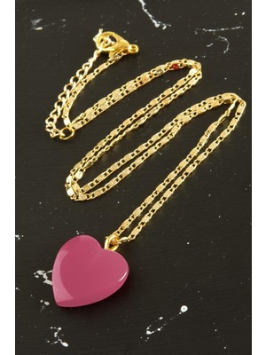 Zero Land Storozal Yeni Sezon Kalp Kolye-Pembe