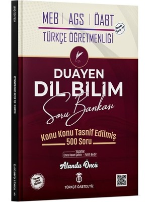Türkçe Öabtdeyiz Öabt Meb-Ags Türkçe Öğretmenliği Dil Bilim Duayen Soru Bankası - Enes Kaan Şahin, Fatih Bedir Türkçe Öabtdeyiz