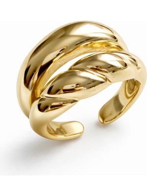 Venüs Design Çelik 2li Burgu Yüzük (Ayarlanabilirdir)