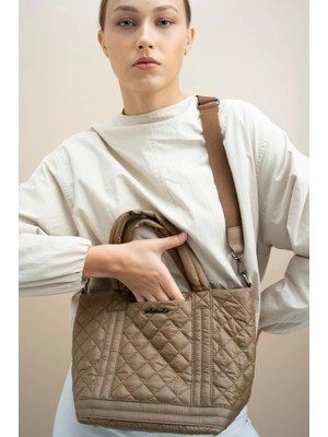 Matthew Cox Kapitone Desenli Çok Bölmeli Omuz ve El Çantası BYN2317