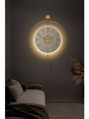 MetaQuartz Aksesuar 7-24H - Büyük Boy -Timelless Kristal (Pilli) (Quartz ), Metal Duvar Saati