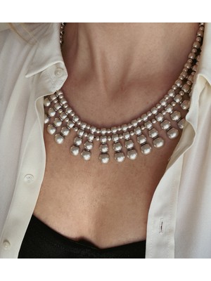 CAPO By Aytaç Yamaç Nefertiti Choker Kolye Eskitme Gümüş Kaplama