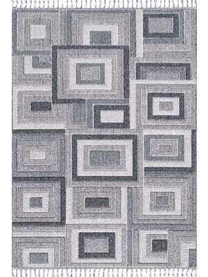 Halı Sepeti Enti Bukle 1404 Gri Iskandinav Halı Kesme Yolluk Salon Halı Koridor Oturma Odası Halısı