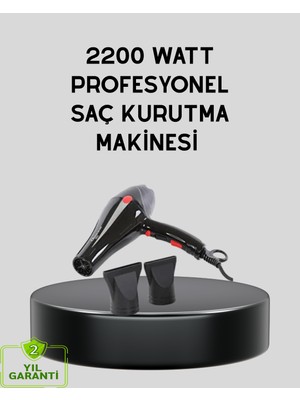 Toptan Bulurum Profesyonel 2200W Fön Makinesi – Ac Motorlu, Hızlı Kurutma, Hafif Tasarım