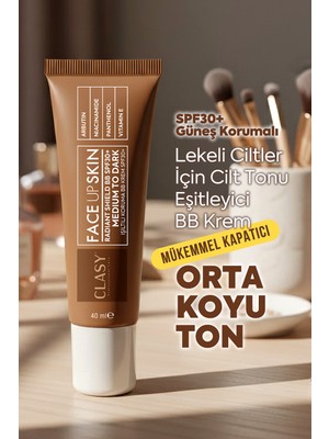 Clasy Care Face Up Skin Medium To Dark SPF30+ Bb Cream