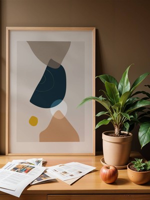 Fuart.Co Boho Serbest Form Bohem Serisi Duvar Posteri Dijital Baskı (Çerçevesiz) Hbfu