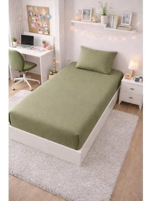 Bumefa %100 Pamuklu Tek Kişilik Lastikli Çarşaf Seti