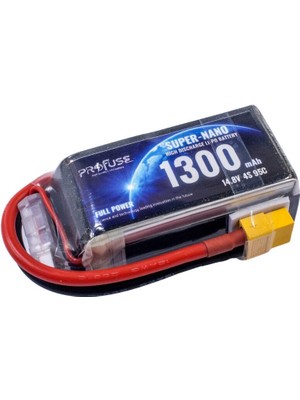 Profuse 14.8 V 4S Lipo Pil-Batarya 1300 mAh 95C