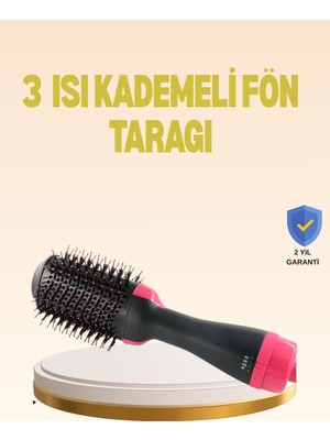 Toptan Bulurum 3 Isı Kademeli 1200W Saç Şekillendirme Fırçası.