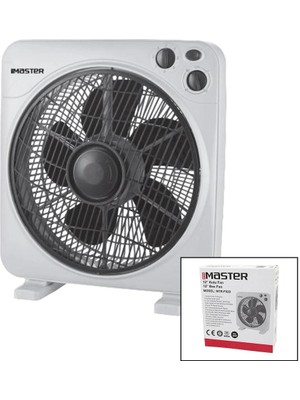Go İthalat 12 Inç  Kutu Fan  Vantilatör  3 Kademe Hız   5 Plastik Kanat  40W   60DK.ZAMAN Ayarlı  MTR-F620 (5468)