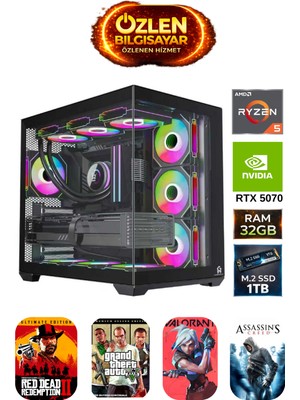 Özlen Xl1 - Ryzen 5 5600X | 32GB Ram | 1tb M.2 SSD | Rtx 5070 12GB Oyuncu Masaüstü Bilgisayarı