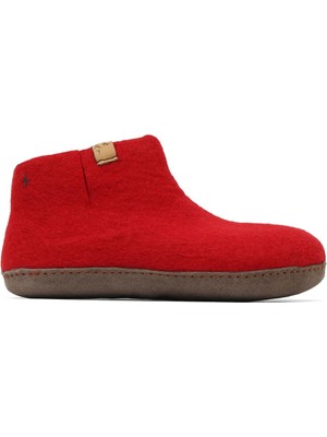 Tofvel Kırmızı Keçe Tofvel Unisex Ev Terliği 35TF100003 35TF100003