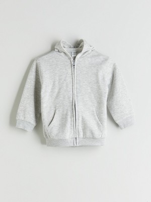 Lc Waikiki Yeni Sezon Kapüşonlu Uzun Kollu Kız Bebek Fermuarlı Sweatshirt