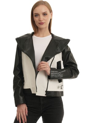 Bueno Shoes Beyaz Nappa Kadın Deri Mont 23WM2774 23WM2774