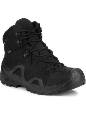 Yds Astor Mıd Cut Gtx -Siyah (Goretex Su Geçirmez Hakiki Ciltli Nubuk Deri Yarım Boy Taktik Bot)