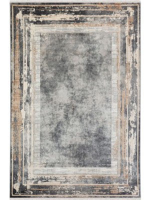 Halı Sepeti Enti Naturel 1703 Gri Vizon Yumuşak Dokulu Parlak Görünümlü Halı Kesme Yolluk