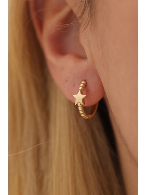 Yavuz Kuyumculuk 14 Ayar Altın Toplu Yıldız Küpe