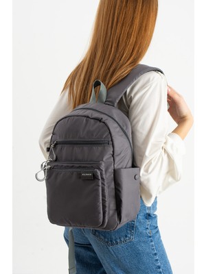 VB Collection Unisex Su Geçirmez Paraşüt Kumaş Çok Gözlü Sırt Çantası