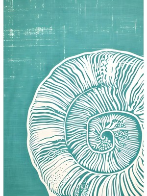 Fuart.Co Deniz Yeşili Sır Dijital Baskı Poster (Çerçevesiz)Sea World Poster Serisi Sefu