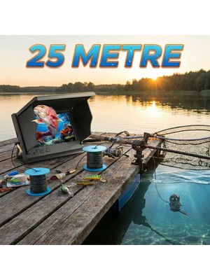 HypAirs 25 Metre Sualtı Balık Tutma Kamerası