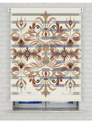 BRIGHTCOVER Suluboya Baskılı Zebra Perde - Gece Gündüz - Salon Perdesi, Mutfak Perdesi, Yatak Odası Perdesi | Kokusuz Mürekkeple Basılmış  Zebra Perdeler ile Sende Tarzını Yansıt! | 1 Dakikada Pratik Montaj