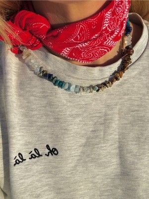 CAPO By Aytaç Yamaç Rainbow Doğaltaş Çakra Kolye