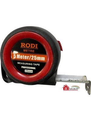 Toptan Bulurum Rodi Şerit Metre 5 Metre 25 mm