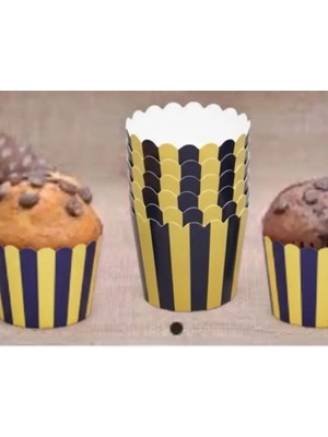 Partyy Bag Fenerbahçe Temalı Cupcake Kalıbı & Kek Kapsülü & 25'li Kek Kapsülü