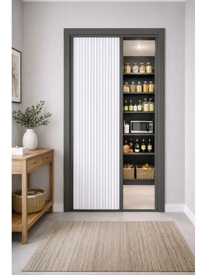 Oneplise Premium Seri Kapı Seperatörü - Estetik Akordiyon Plise Perdesi Ölçü Aralığı ( 0-100 cm x 0-230 cm )