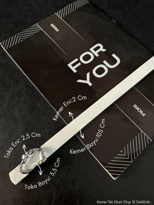 Fiori Tasarım Çubuk Toka Ince Kadın Kemeri, Ceket Kemeri, Gömlek Kemeri, Elbise Kemeri