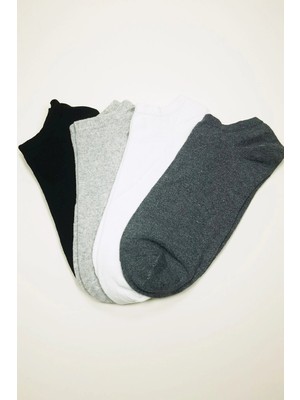 Çamaşır Kenti Dikişsiz Kadın Bilek Çorap Dört Mevsim Yumuşak Doku 4 Çift