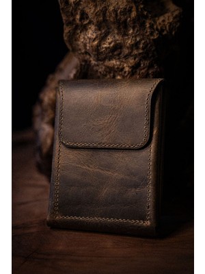 Lenax Riva El Yapımı Hakiki Deri Erkek Cüzdan – %100 Gerçek Deri, Mıknatıslı Kapama, Çift Katlı Geniş Iç Hacimli Şık Tasarım