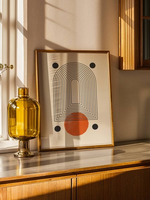 Fuart.Co Boho Dört Odak Bohem Serisi Duvar Posteri Dijital Baskı (Çerçevesiz) Hbfu