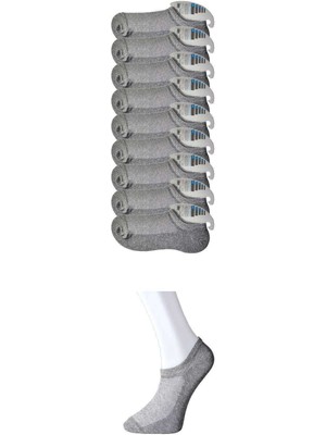 ModaSize Gri Erkek Görünmez Çorap 9 Çift