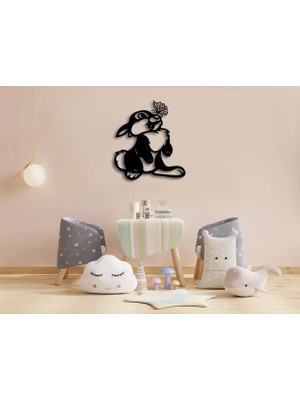 🐰 Sevimli Tavşan Mdf Duvar Dekoru | Çocuk Odası & Bebek Odası Süsü