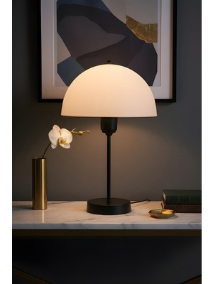 Roma Abajur Siyah Ayak - Siyah Kuka / Opal Şapka