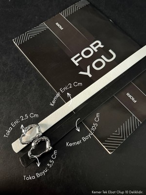 Fiori Tasarım Çubuk Toka Ince Kadın Kemeri, Ceket Kemeri, Gömlek Kemeri, Elbise Kemeri