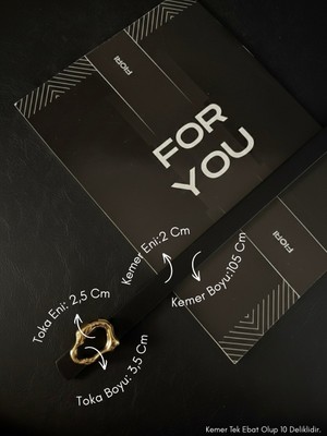 Fiori Tasarım Çubuk Toka Ince Kadın Kemeri, Ceket Kemeri, Gömlek Kemeri, Elbise Kemeri