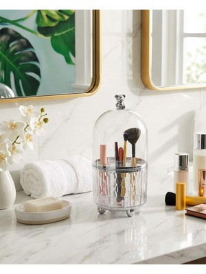 Decorev Şeffaf Makyaj ORGANIZERI-360 Döner Makyaj Düzenleyici