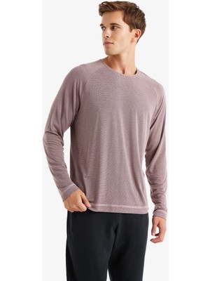 Blackspade Yuvarlak Yaka Çizgili Pembe Erkek T-Shirt 40616