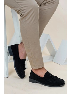 Dayfi Yeni Sezon Siyah Süet Corcik Erkek Ayakkabı