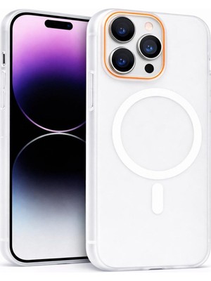 Vissona iPhone 15 Pro Uyumlu Magsafe Wireless Şarj Özellikli Mat Sert Arka Kapak Kılıf