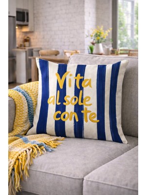 Arancione Co Çift Tarafı Baskılı Kırlent Kılıfı 6AOD9